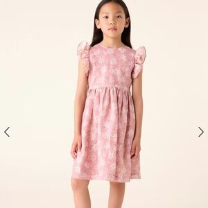 IL Gufo Floral ruffled linen dress